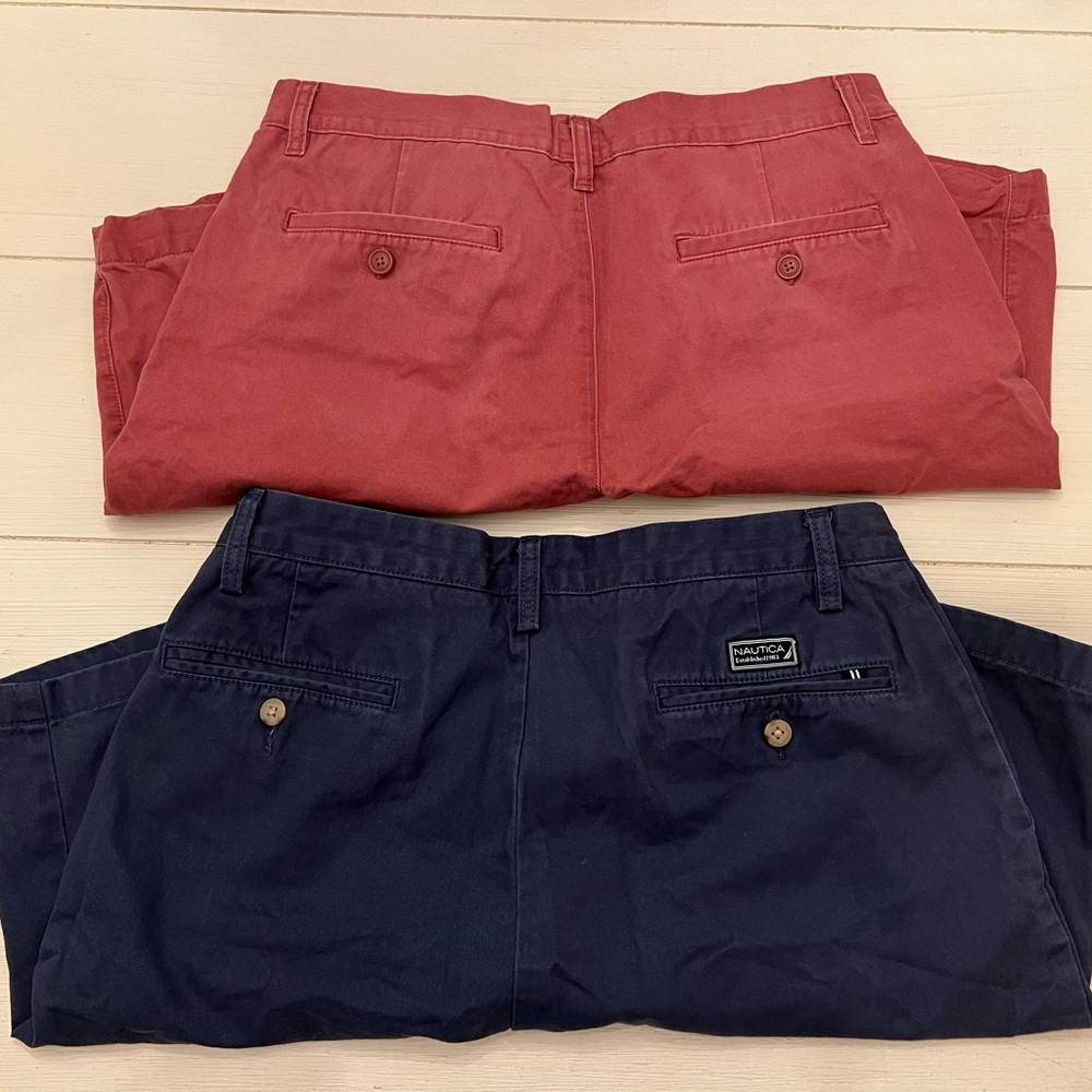 Nautica Navy Shorts & Red Gap Shorts (Men’s)